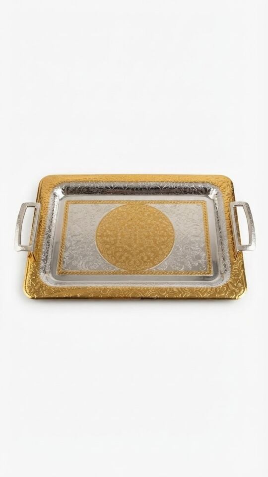 WİNTER DİKDORT. METAL TEPSİ 35 x 25 CM KÇK