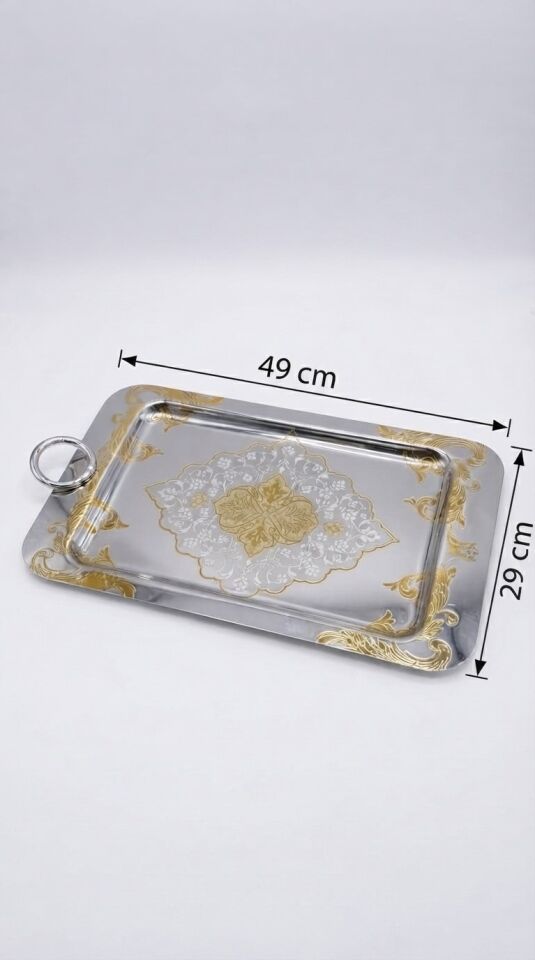 WİNTERBACH DİKDÖRT. METAL TEPSİ 49 x 29 CM - BYK