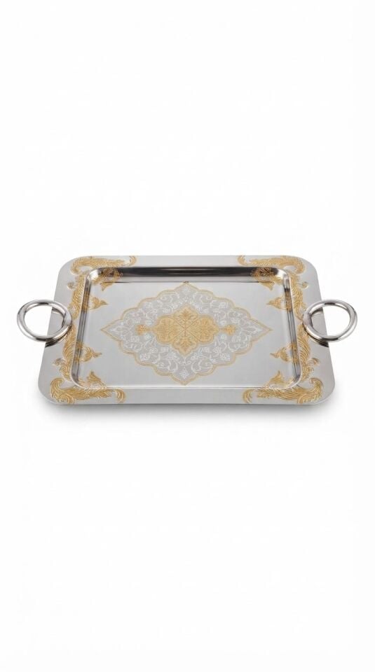 WİNTERBACH DİKDÖRT. METAL TEPSİ 40 X 26 CM - KÇK