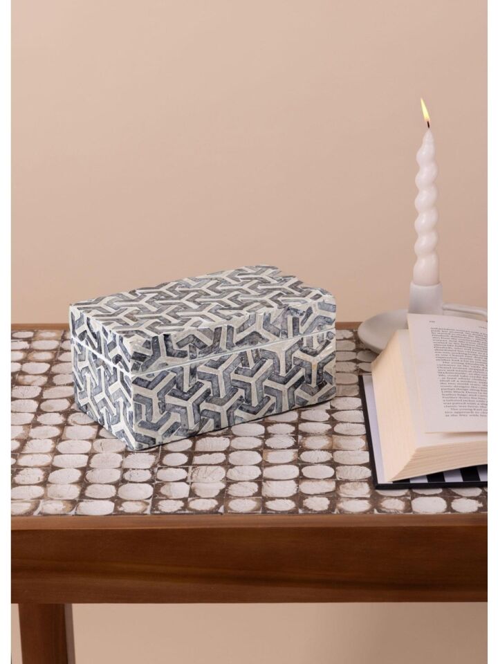Sedef Dikdörtgen Kutu 21x12x10 cm