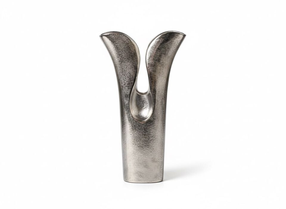 TULIP SILVER VAZO