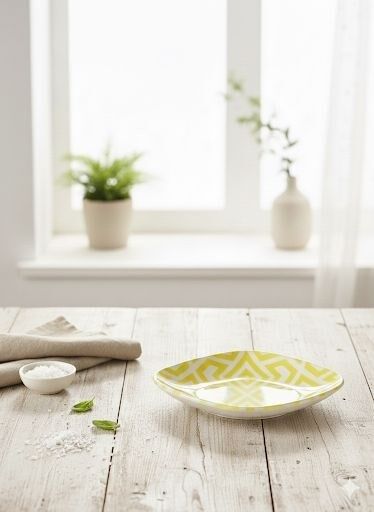 TULU PORSELEN 19 CM MRT KAYIK TABAK DBSARI KİLİM D