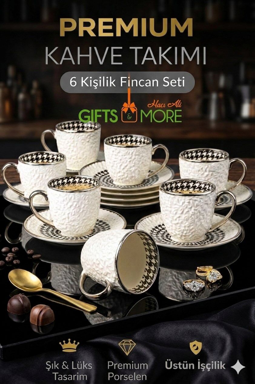 100CC 6LI FİNCAN KABARTMA SİLVER
