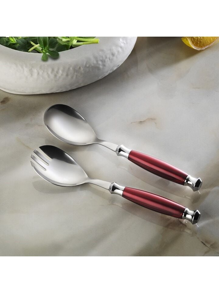 ARYILDIZ RAVELLO SALATA SERVIS SET BURGUNDY 2 PRC