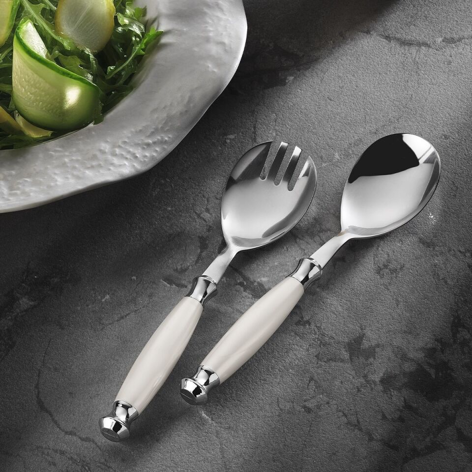 ARYILDIZ RAVELLO SALATA SERVIS SET CREAM 2 PRC