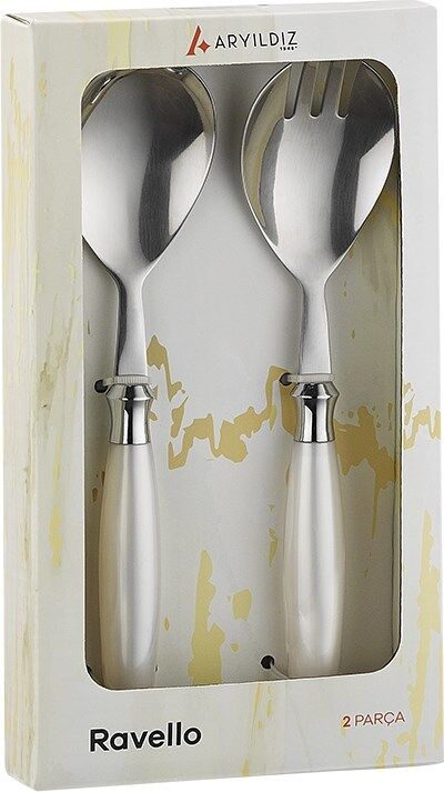 ARYILDIZ RAVELLO SALATA SERVIS SET CREAM 2 PRC