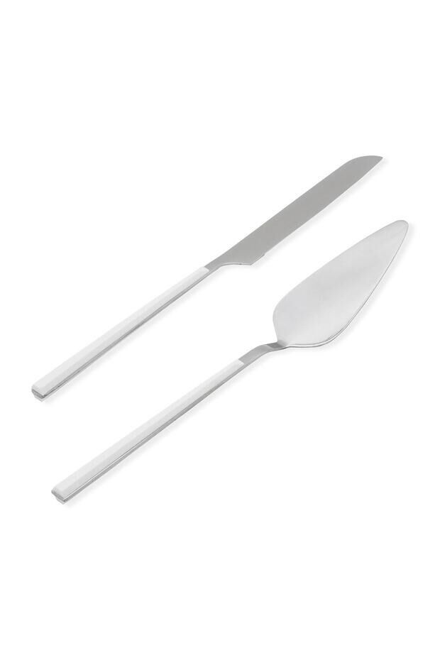 Bianco Pasta Servis Takımı Gümüş 2 Parça