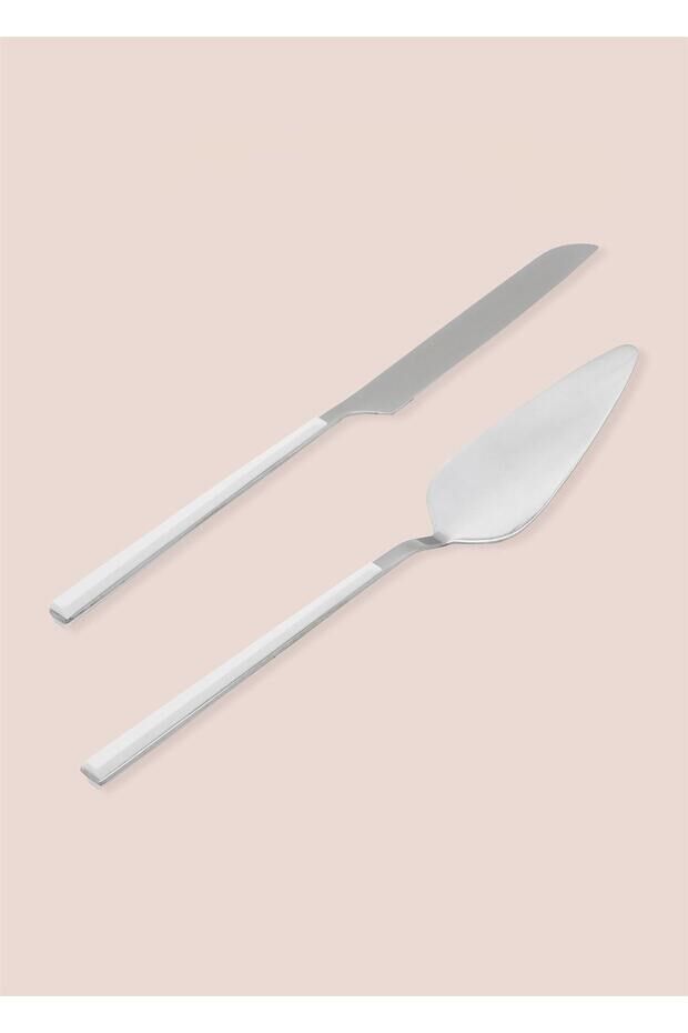Bianco Pasta Servis Takımı Gümüş 2 Parça