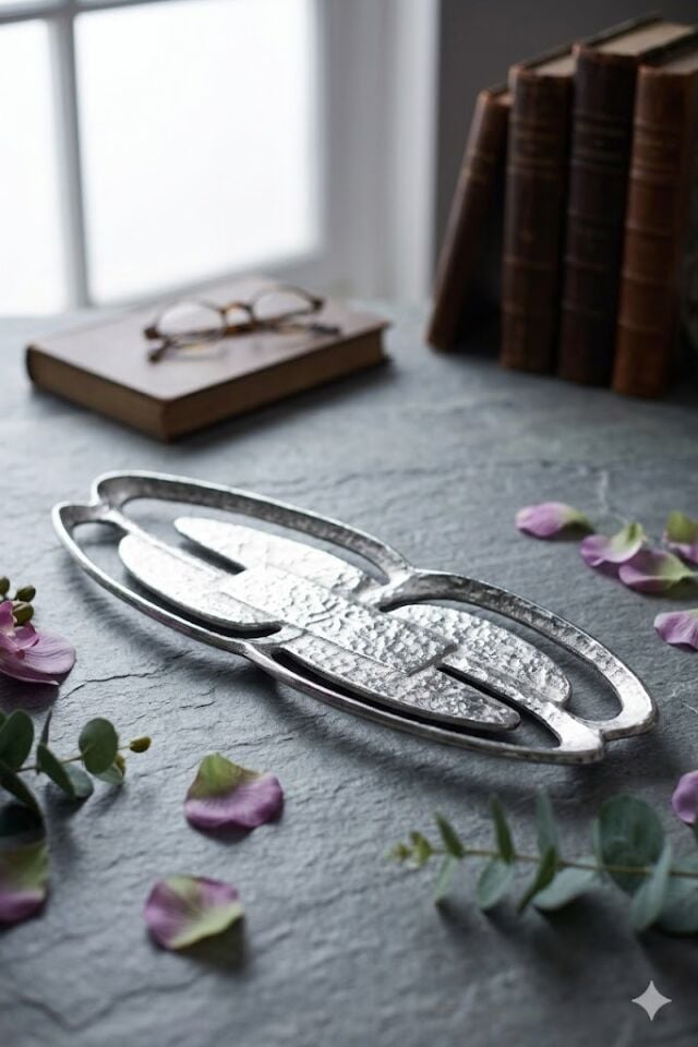 FESTIVE OVAL MEYVELIK SILVER 44X15 CM - BÜYÜK BOY - 1 ADET