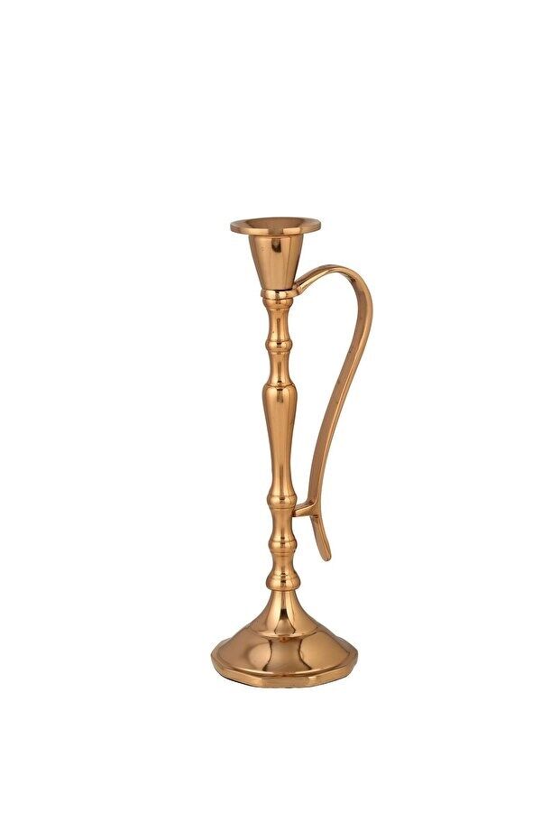 BAKIR  KULPLU ŞAMDAN KÜÇÜK 8*26 CM