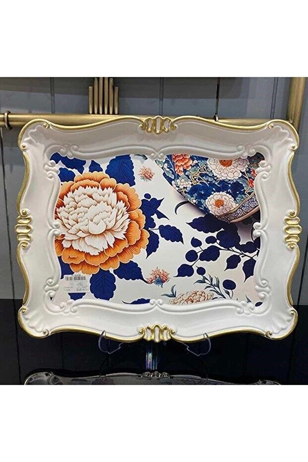 BEYAZ ORTANCA TEPSİ BÜYÜK 33X42 CM