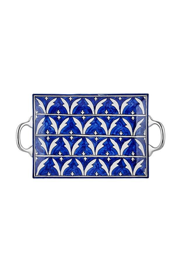 CORALLO SERVİS TEPSİSİ MAVİ 47X27 CM