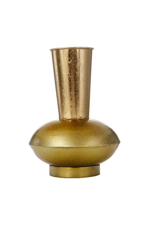 FISTIK YEŞİL-BRONZ VAZO 22.5*30.5H CM