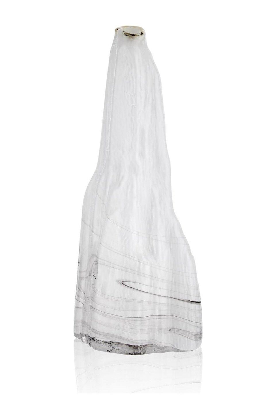 GL EL YAPIMI DAĞ ŞEKLİNDE CAM VAZO 11.5*13*31 CM