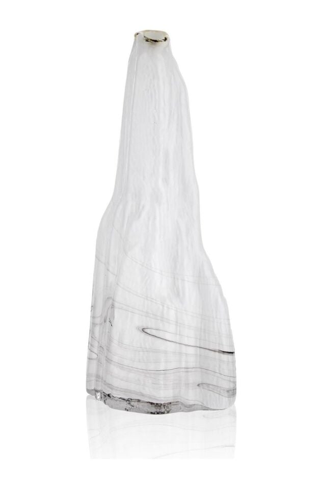 GL EL YAPIMI DAĞ ŞEKLİNDE CAM VAZO 11.5*13*31 CM