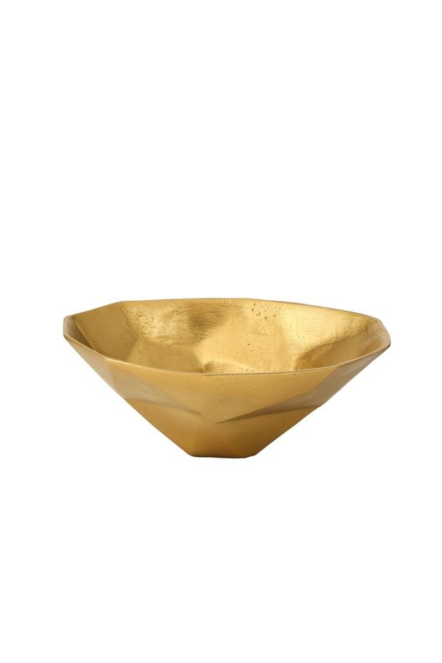 GOLD DEKORATİF KASE 32*25*12 CM
