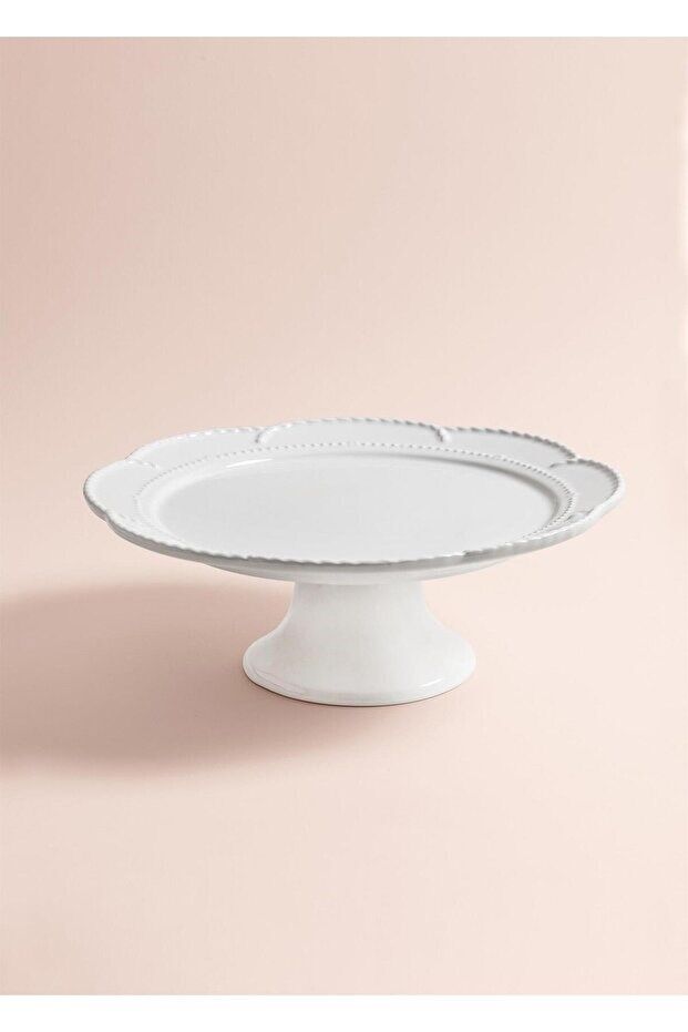 Grande Pasta Kek Standı Beyaz 31x12 cm
