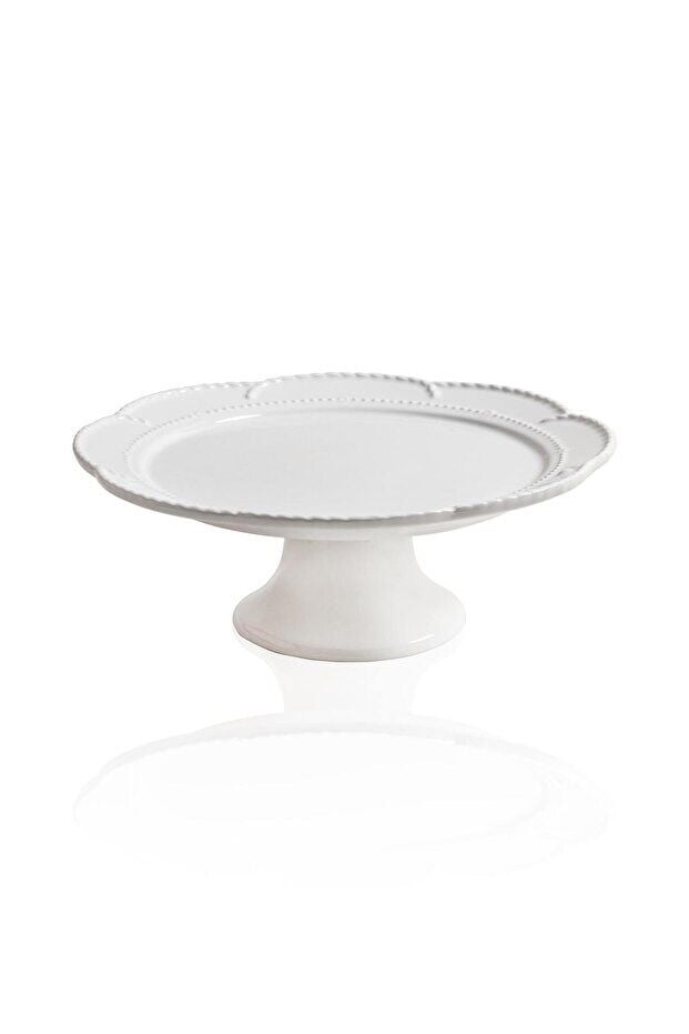 Grande Pasta Kek Standı Beyaz 31x12 cm