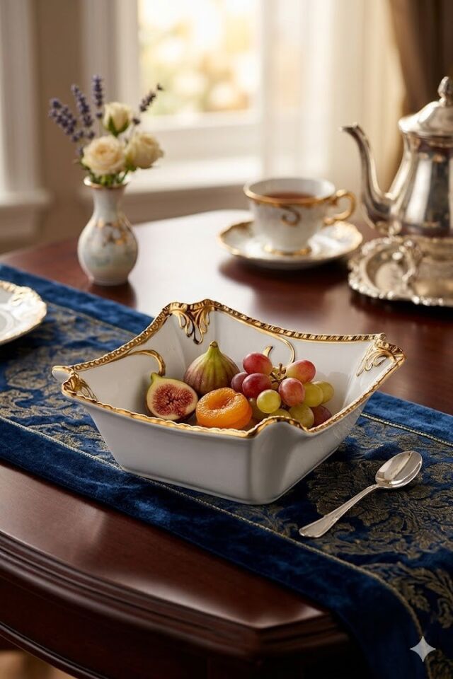 CAMELİA GOLD KARE SALATA KASESİ 22x22x7