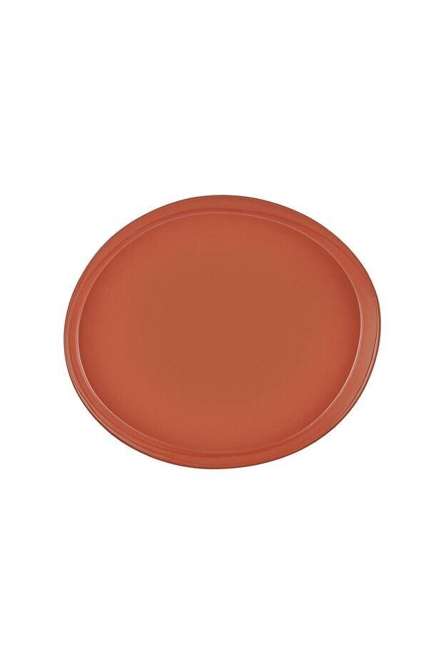 Limoges Ahşap Ayaklı Tabak Terracota 22 cm
