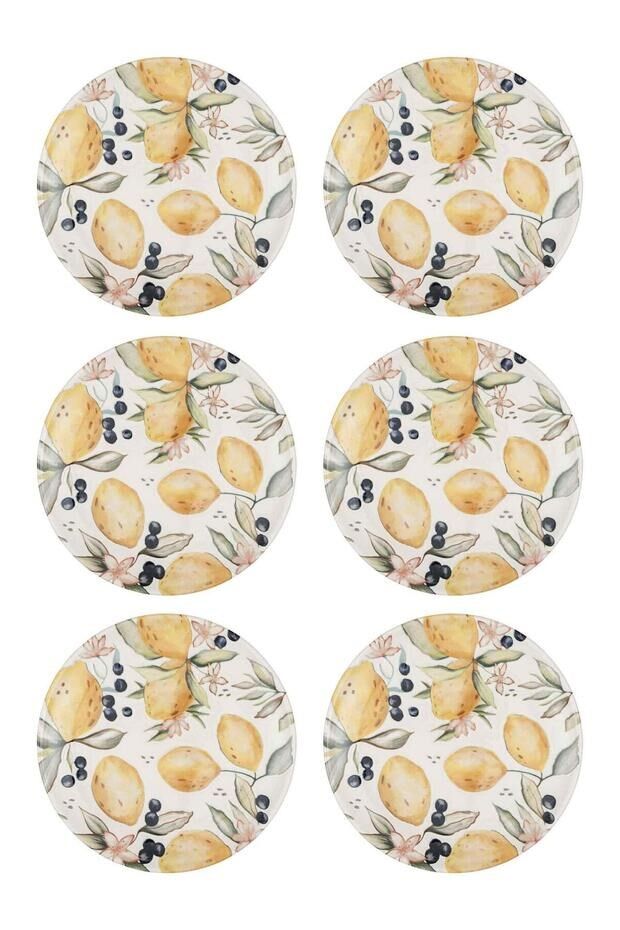 Limoncello Servis Tabağı 6lı Set 26 cm