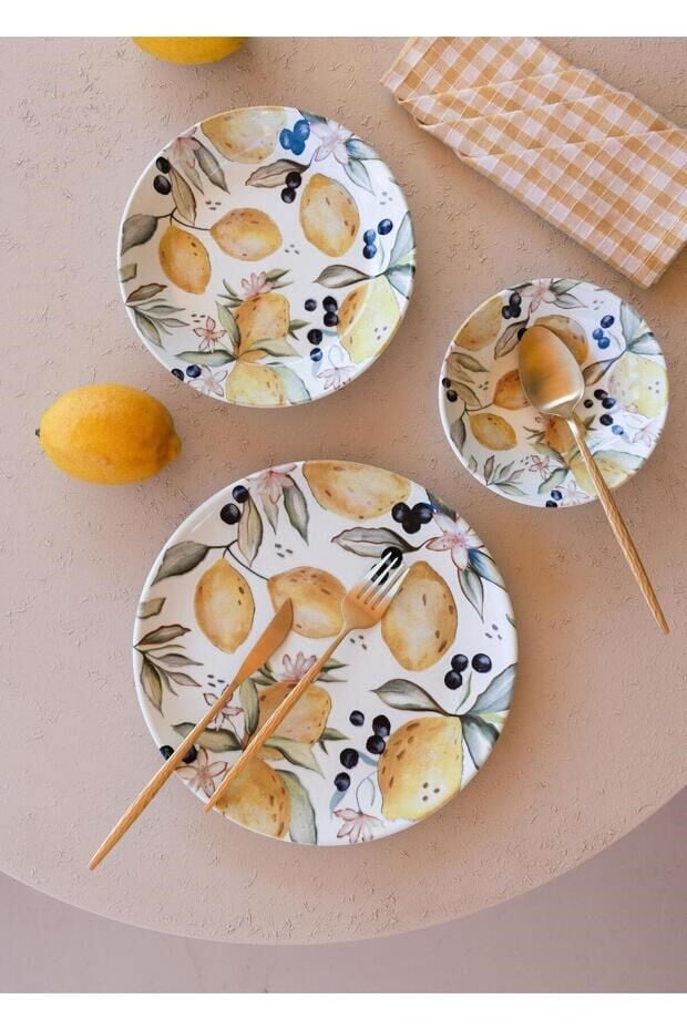 Limoncello Servis Tabağı 6lı Set 26 cm