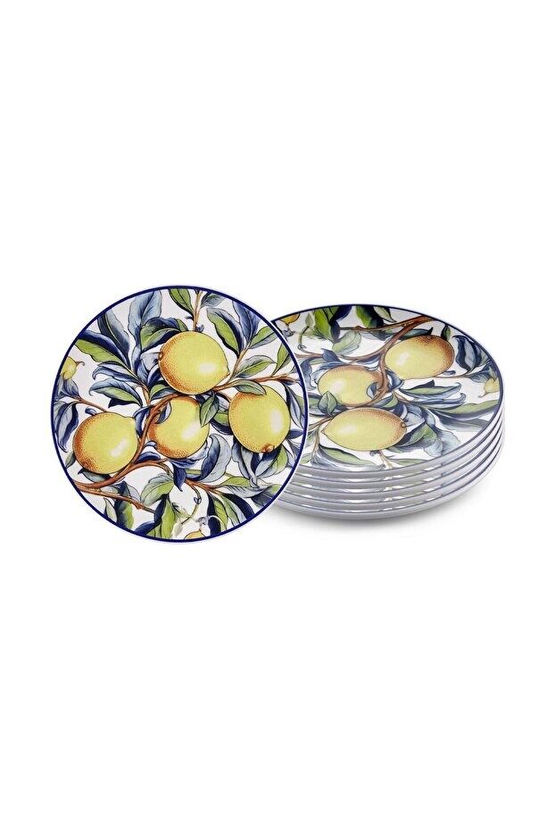 Odore Di Limone Pasta Tabağı 6lı Set 19 cm