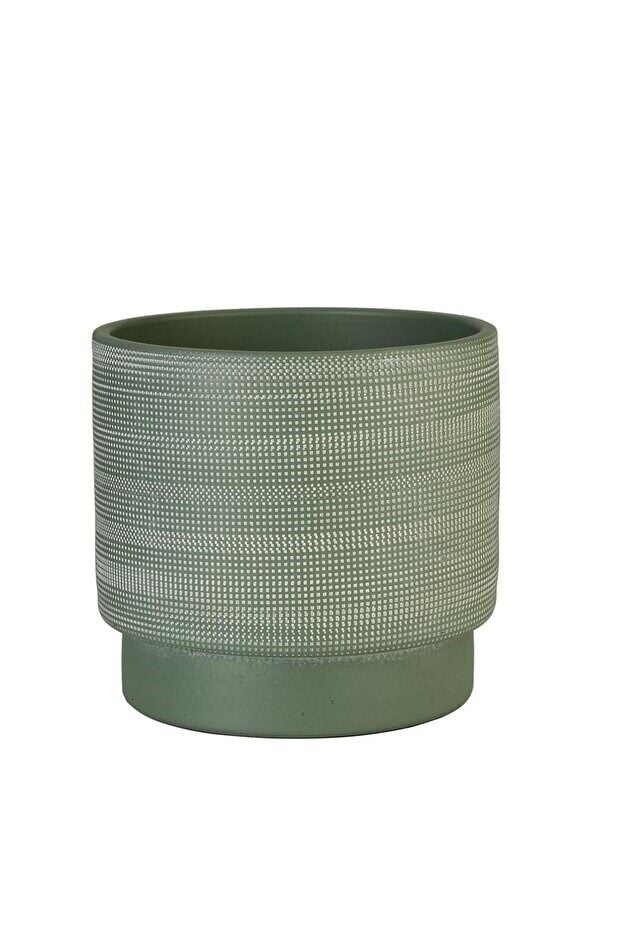 SERAMİK SAKSI MATE GREEN 24X22 CM