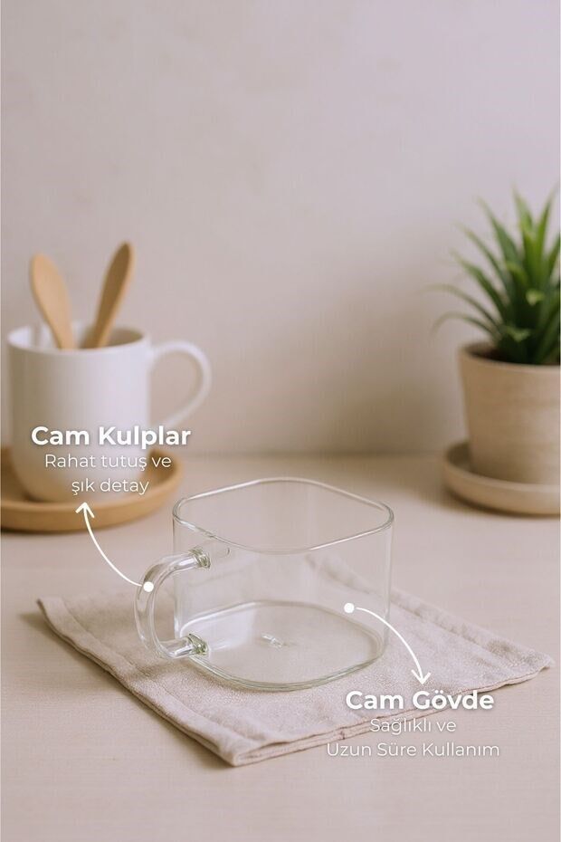 Tier - Bambu Cam 8'li Baharatlık Seti
