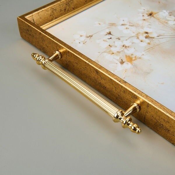 VAZODA ÇİÇEK DESENLİ AKRİLİK TEPSİ - RENKLİ - 43CM