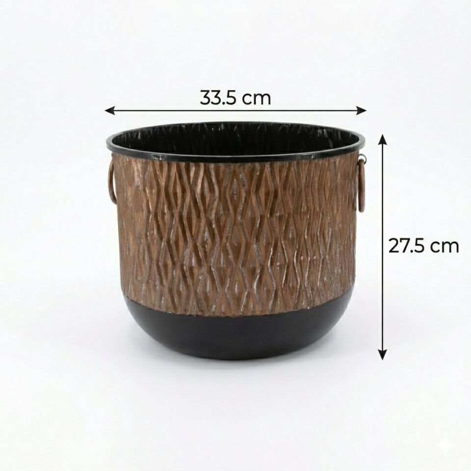 PANALI PNL-MG96 L METAL DEKORATİF SAKSI