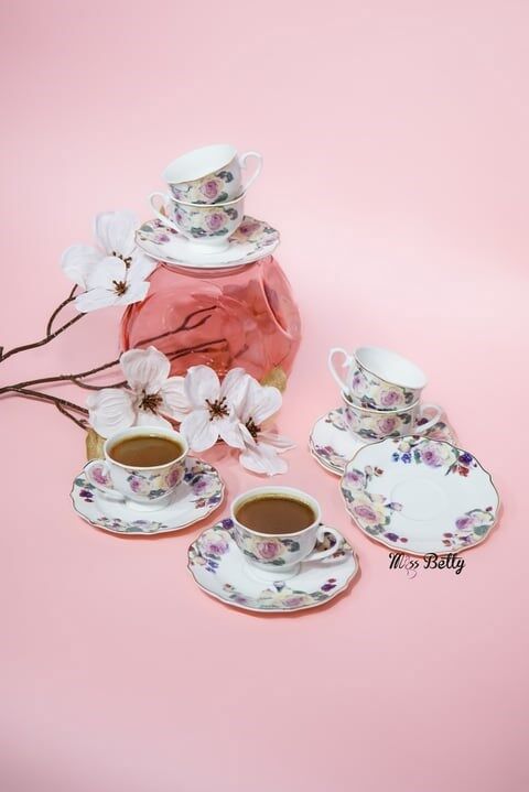 ROSE DELUXE 6LI KAHVE SETİ