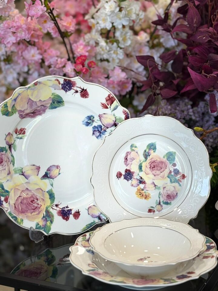 ROSE DELUXE 24 PARÇA YEMEK TAKIMI