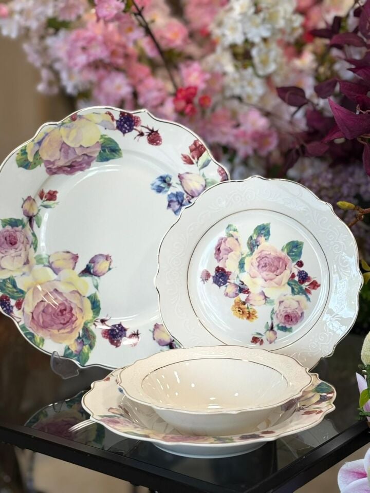 ROSE DELUXE 24 PARÇA YEMEK TAKIMI