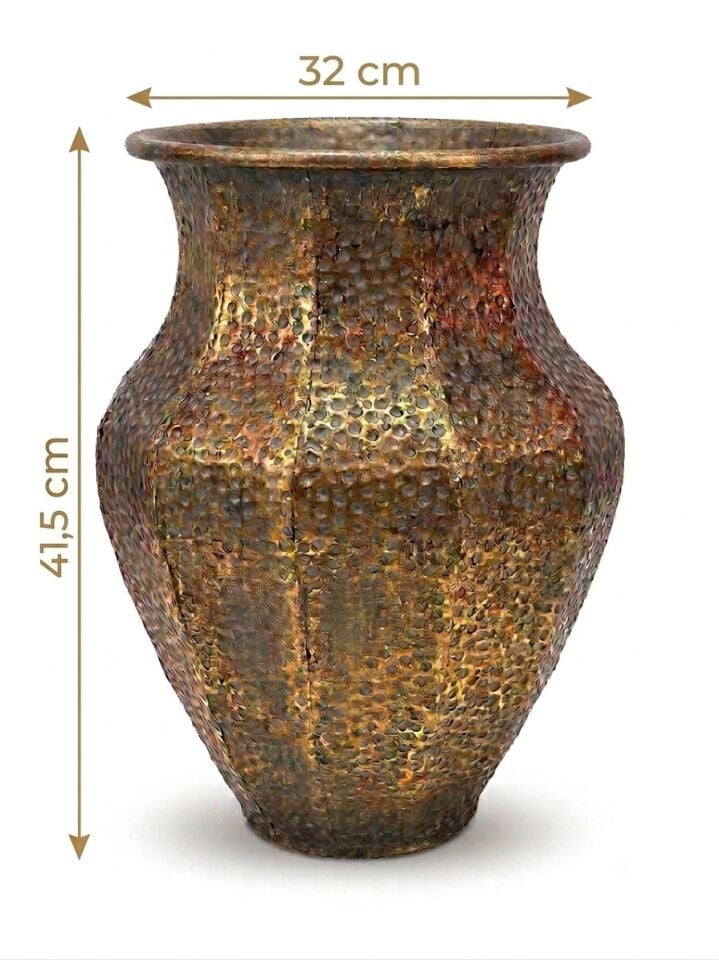 PANALI PNL-MG89 M METAL DEKORATİF SAKSI 41,5 x 32 cm