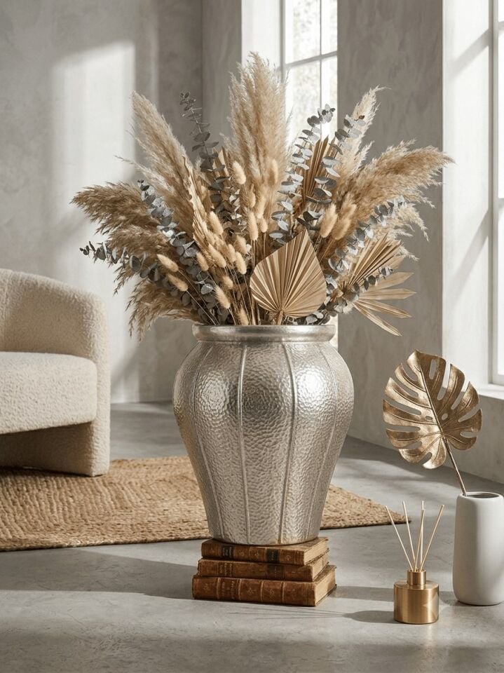 PANALI PNL-MG82 M METAL DEKORATİF SAKSI 47 x 53 cm