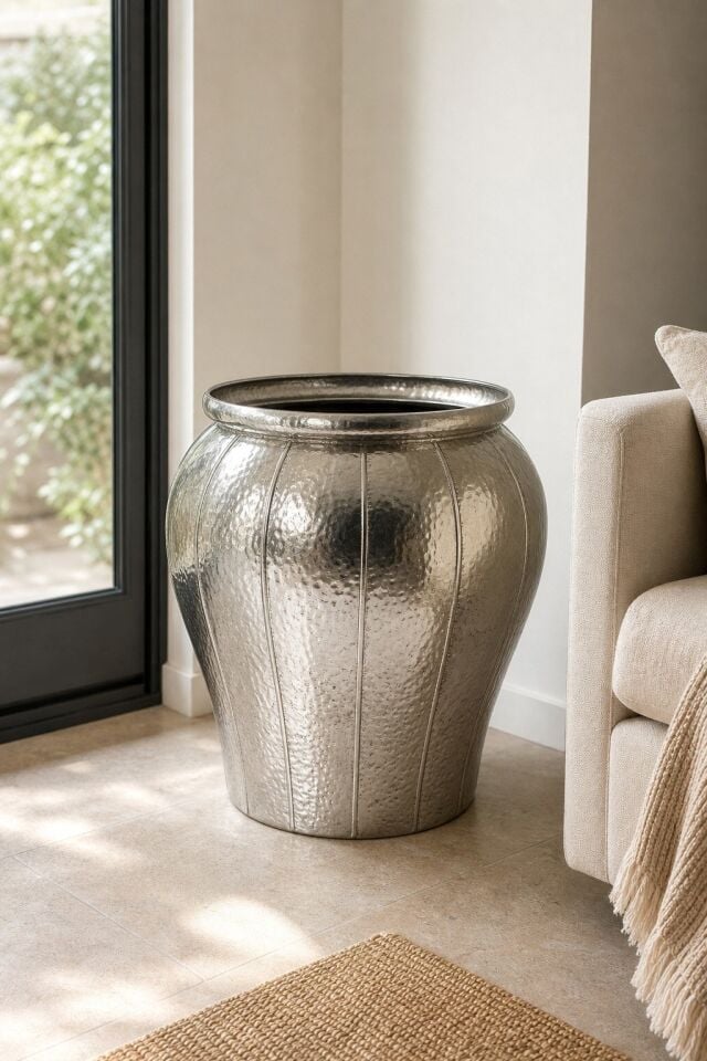 PANALI PNL-MG82 L METAL DEKORATİF SAKSI 63 x 60,5 cm