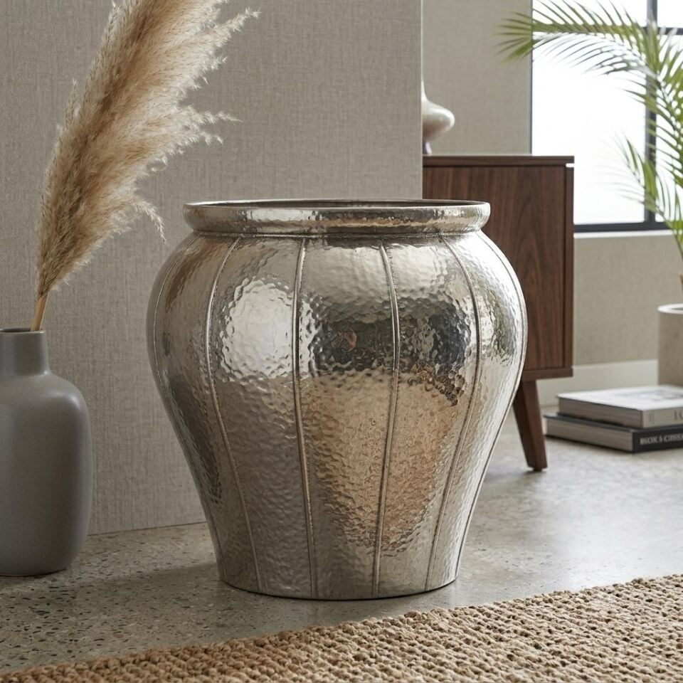 PANALI PNL-MG82 L METAL DEKORATİF SAKSI 63 x 60,5 cm