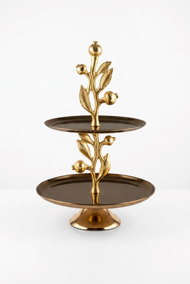 LEAF ROSE GOLD 2 KATLI DEKORATİF