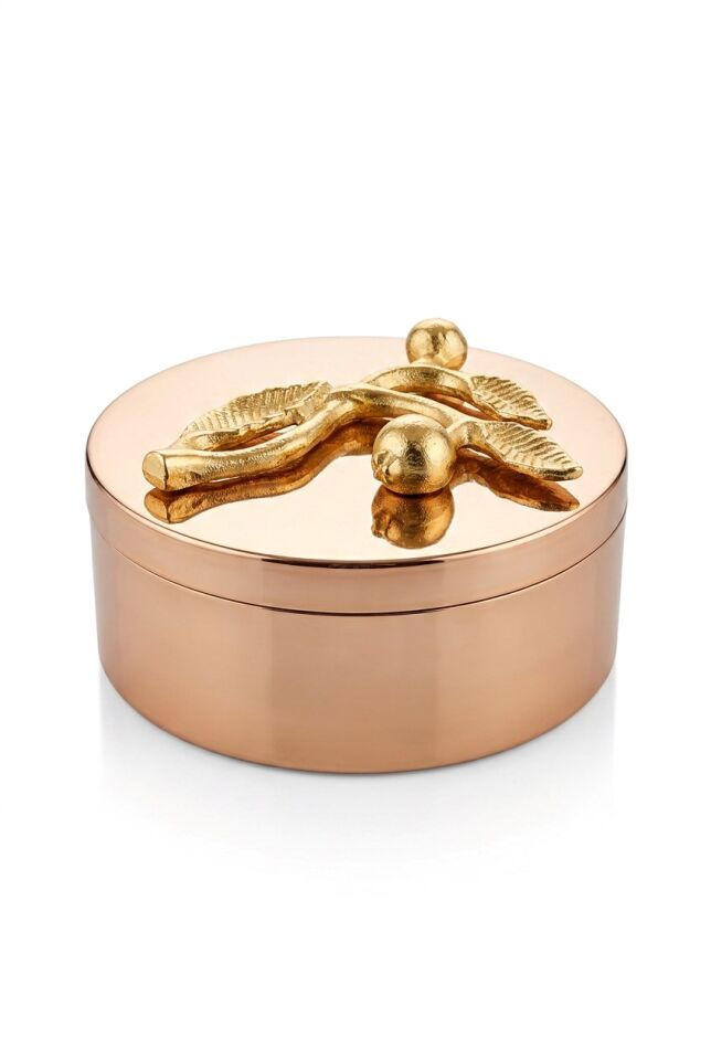 LEAF ROSE GOLD DEKORATİF KUTU