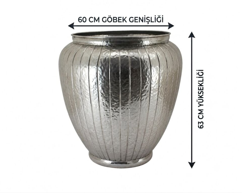 PANALI PNL-MG83 L METAL DEKORATİF SAKSI 60 X 63 CM