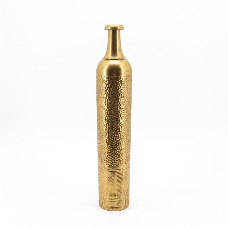 PANALI  PNL-MG59 L METAL DEKORATİF GOLD VAZO