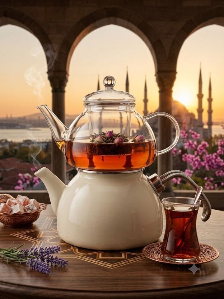 EMAYE CAM ÇAYDANLIK KREM SADE