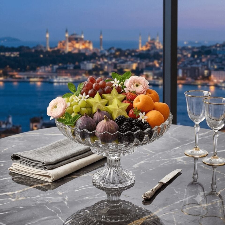 KRİSTAL AYAKLI YUV. DERİN SUNUMLUK