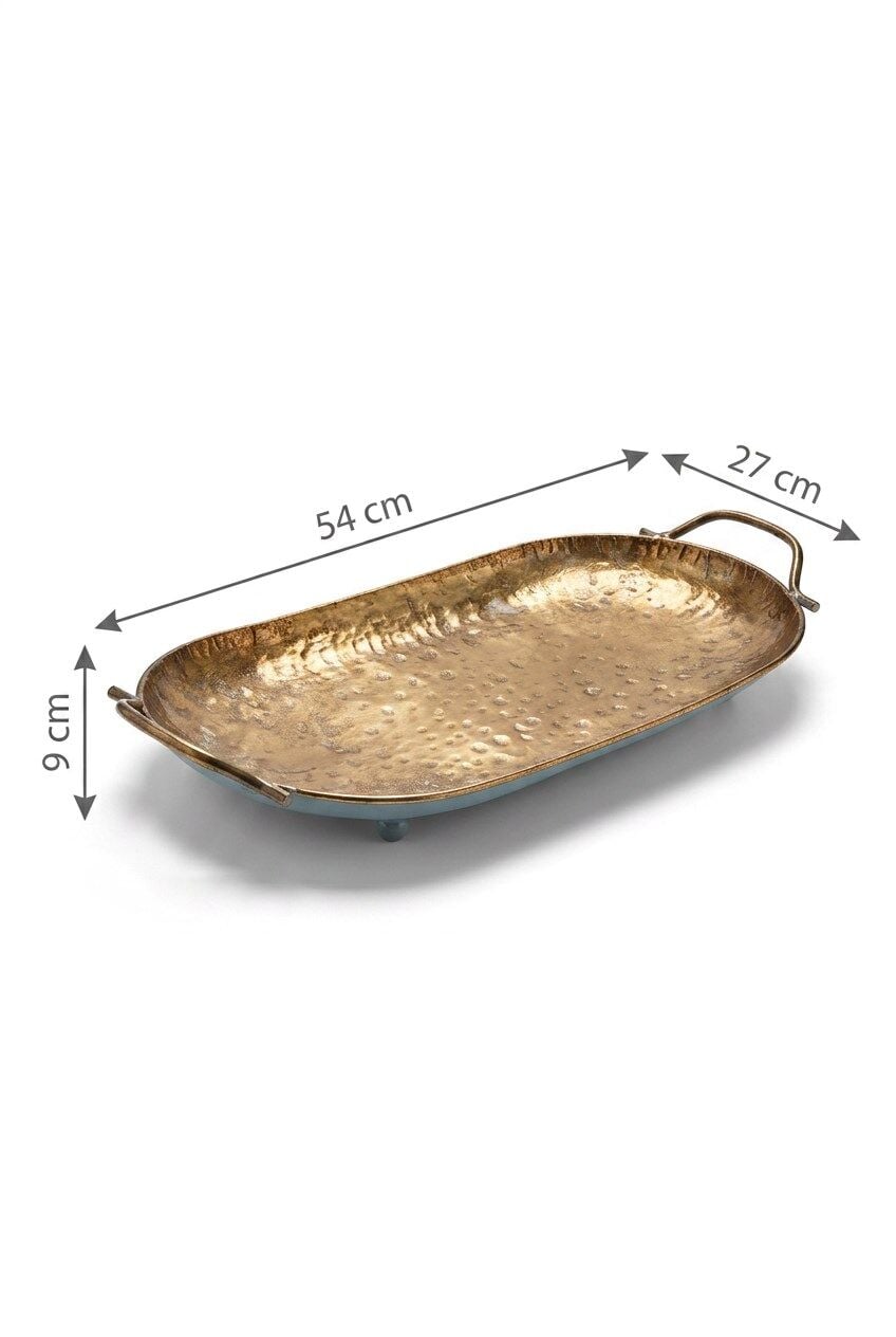 DEKORATİF METAL TEPSİ BÜYÜK