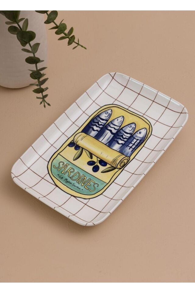 Italian Summer Dikdörtgen Servis Tabağı 31x20 cm