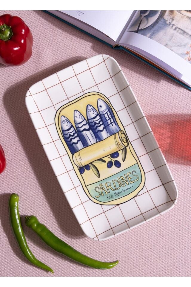 Italian Summer Dikdörtgen Servis Tabağı 31x20 cm