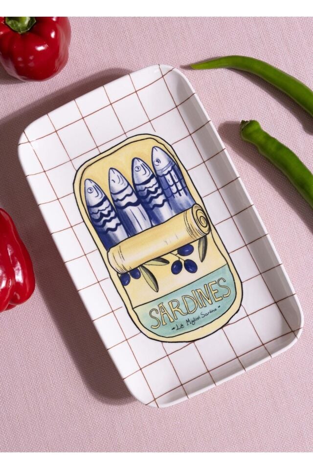 Italian Summer Dikdörtgen Servis Tabağı 31x20 cm