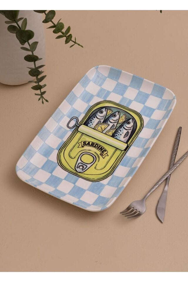 Italian Summer Dikdörtgen Servis Tabağı 31x20 cm
