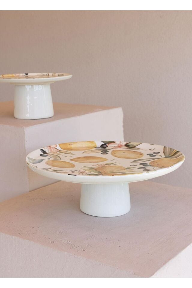 Limoncello Ayaklı Servis Tabağı 30 cm